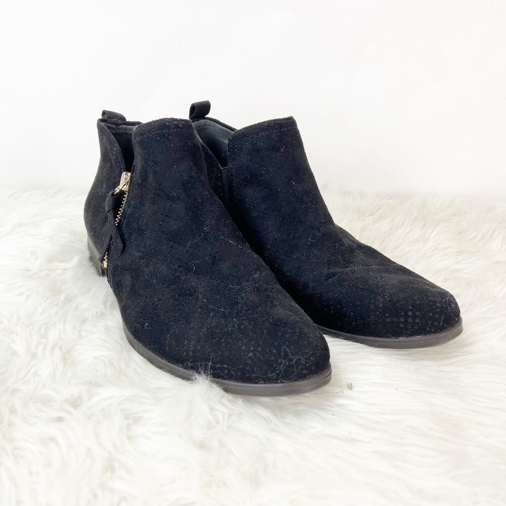 Dr. Scholl's 8 M Womens Black Textile Comfort Ankle Booties